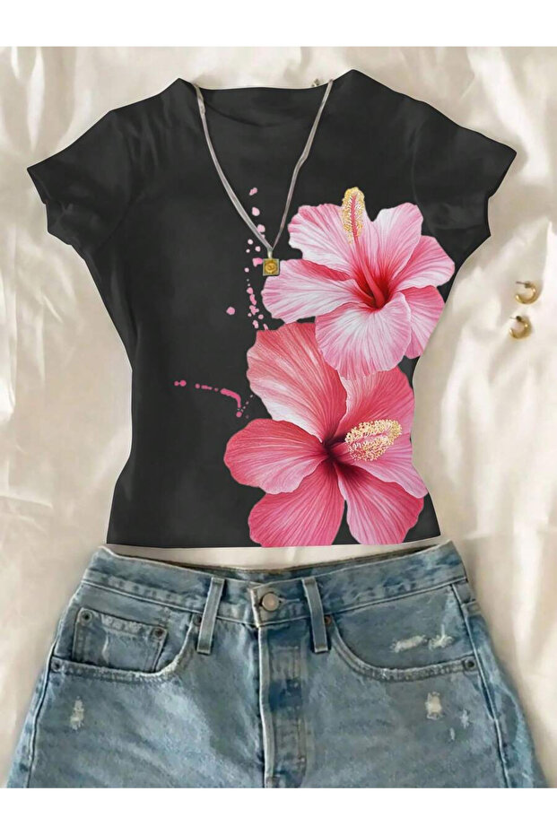 Women's Floral Printed Body Tee