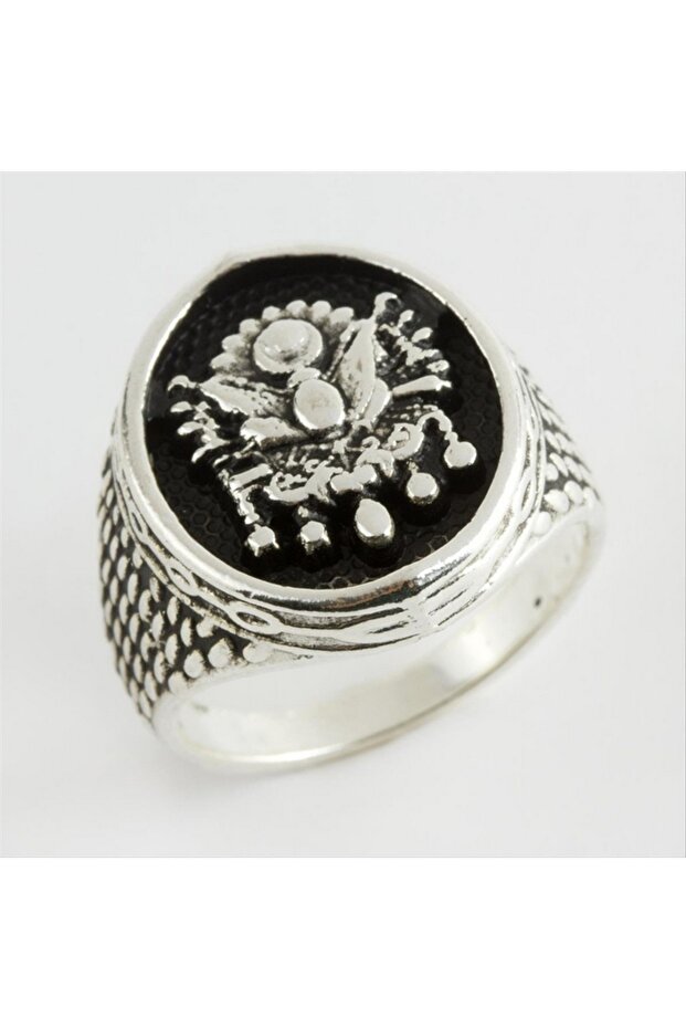 Spt-Gld Ottoman Metal Men's (231117) Ring-Silver Color