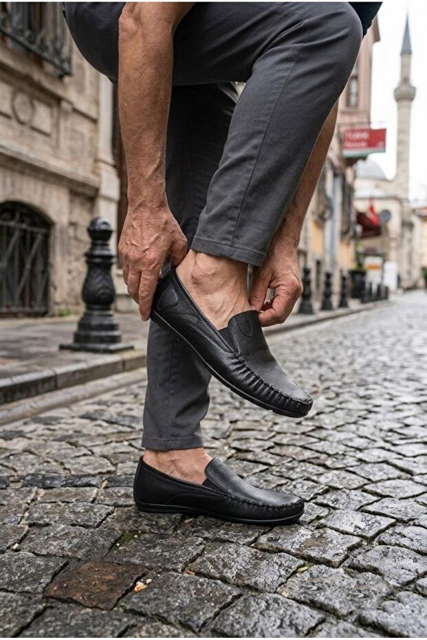 42781 Anatomical Soft Flexible Comfortable Genuine Leather Men's Shoes