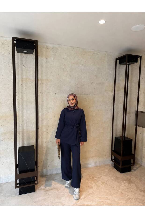 Women's Hijab Flounce Crepe Set