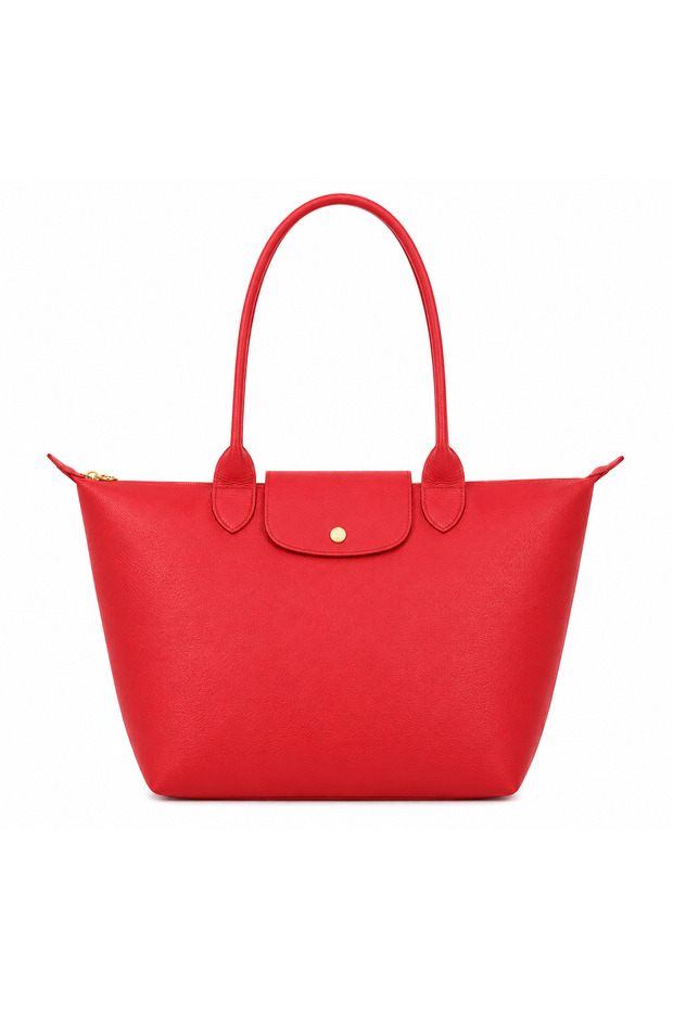 Genuine Leather Cognac Daily Tote Bag 28*26