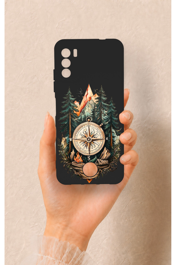 Reeder S19 Max Pro S Compatible Compass Forest Patterned Silicone Case