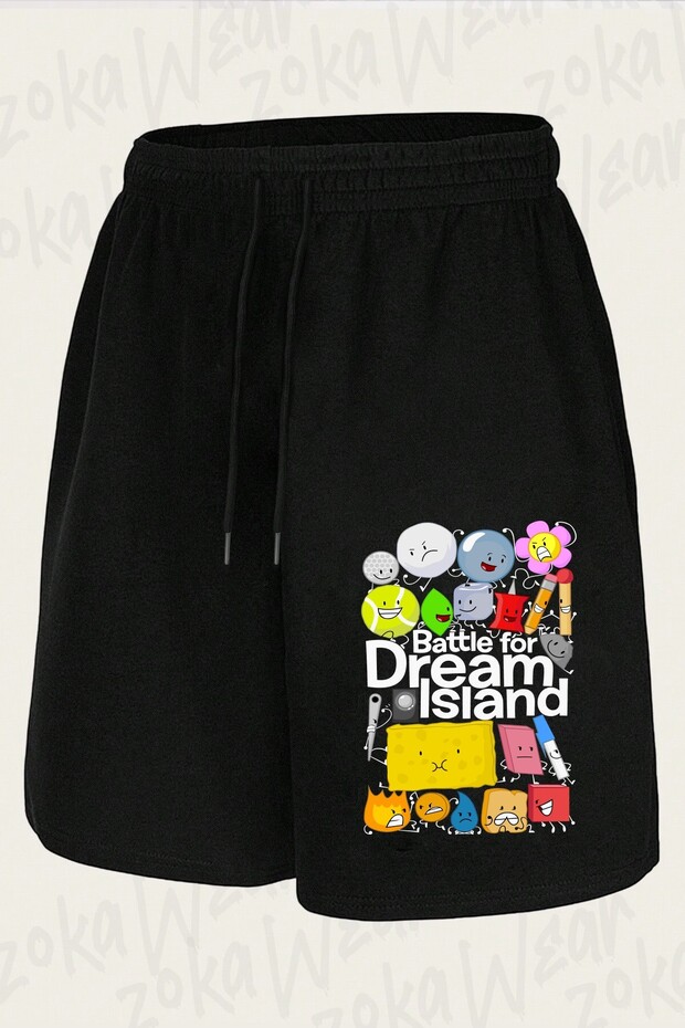 Unisex Bfdi Poster Design Printed Shorts