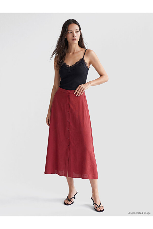 I Beli A-Line Skirt with Drawstring from Freezen Store