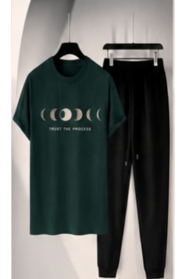 Summer Collection New Arrival T-Shirt & Shorts Set Printed Pattern Lightweight & Cool Fabric for All-Day Comfort
