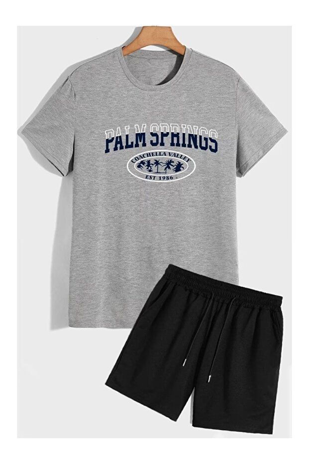 Summer Collection New Arrival T-Shirt & Shorts Set Printed Pattern Lightweight & Cool Fabric for All-Day Comfort