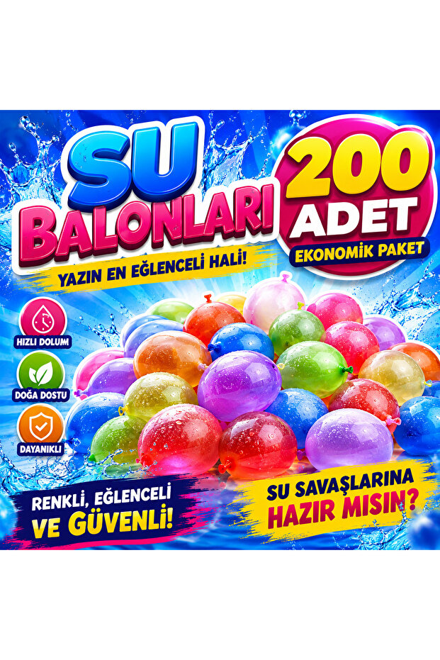 Water Balloon Mixed Color 200 Pieces