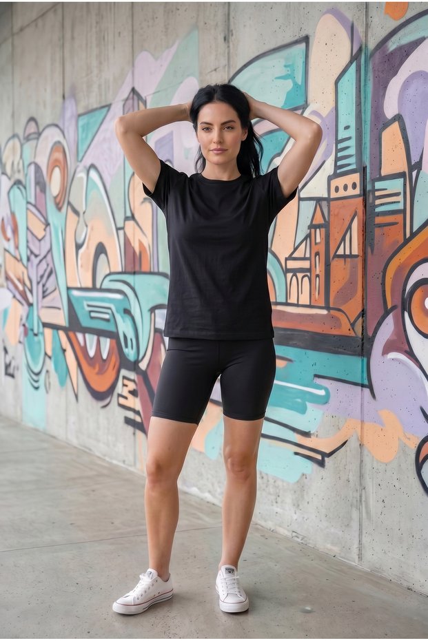 Women's Black Color Summer Favorite Regular Fit T-Shirt