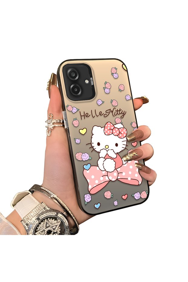Samsung Galaxy A07 4g Compatible Hard Acrylic Back Silicone Edge Lens Protection Case