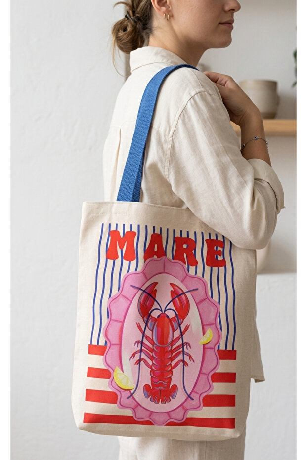 Cloth Tote Bag with Inner Lining 42X38X10 cm Shoulder Bag | Thick Fabric, Durable, Handmade, Daily Use