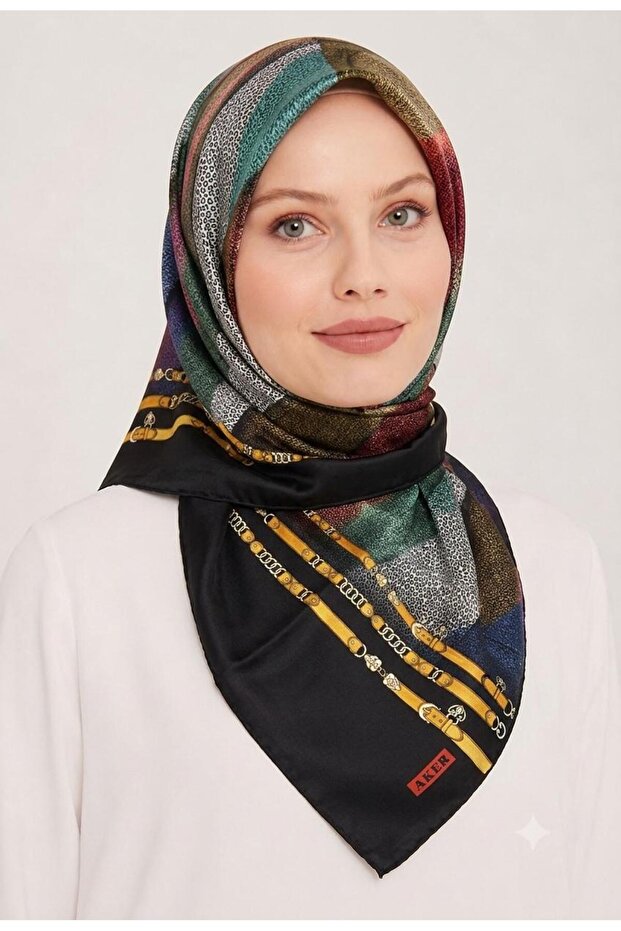 وشاح حرير تويل نقي -6592