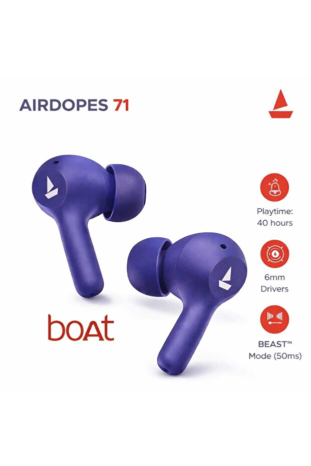 Airdopes 71 Wireless Earbuds with BEAST Mode & 40H Playtime