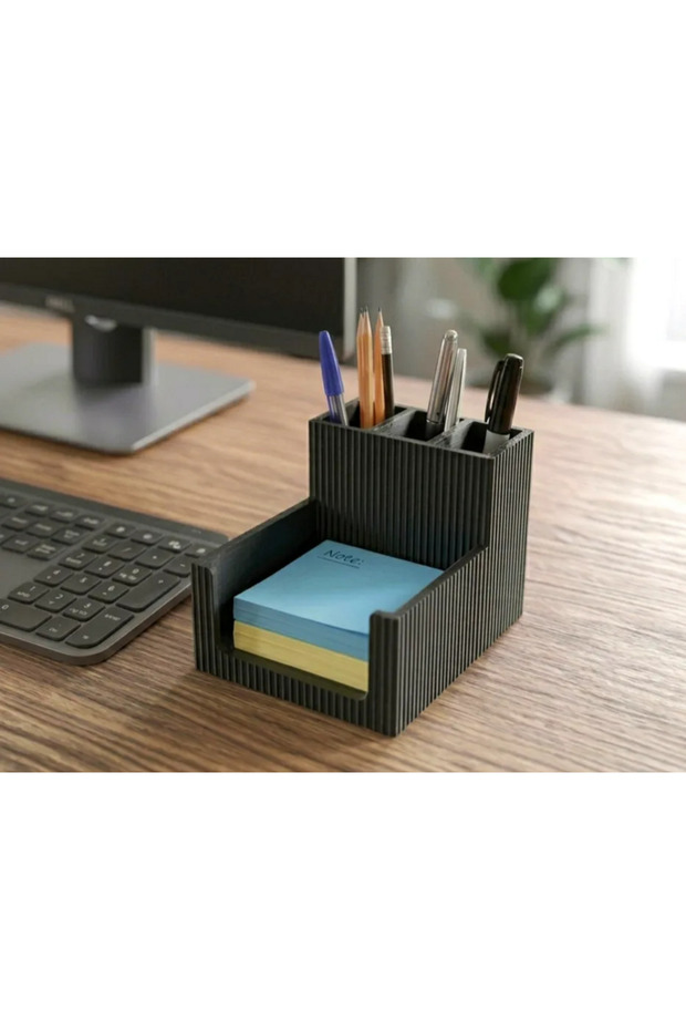 منظم مكتبي متعدد الأغراض مع حامل ملاحظات وقلم من نوع Post-it