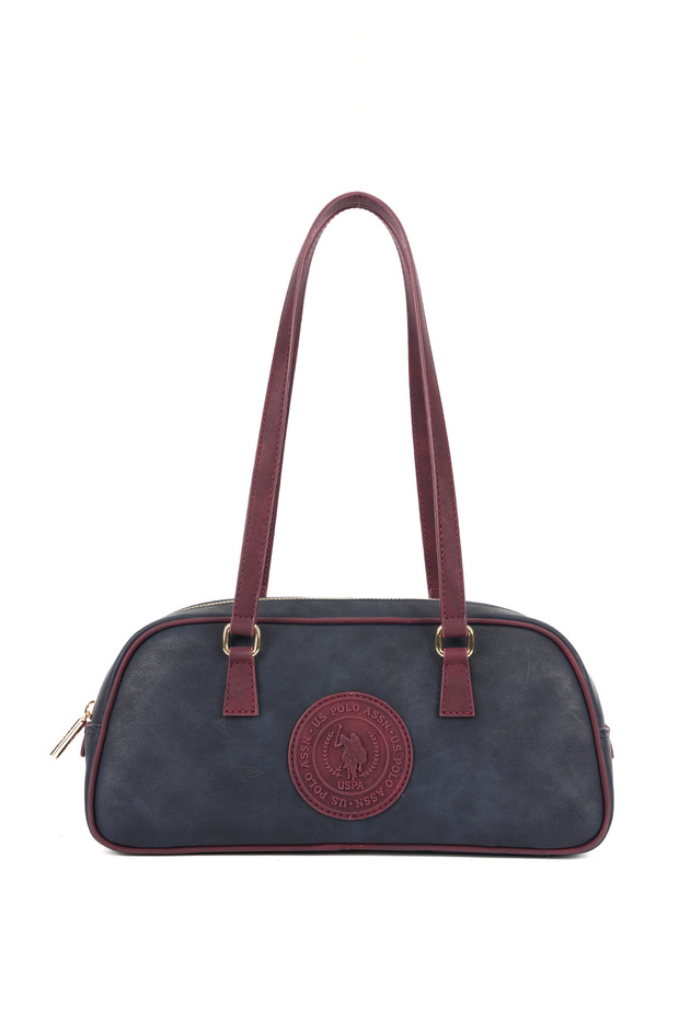 Navy Blue-Claret Red Women's Shoulder Bag Us26632