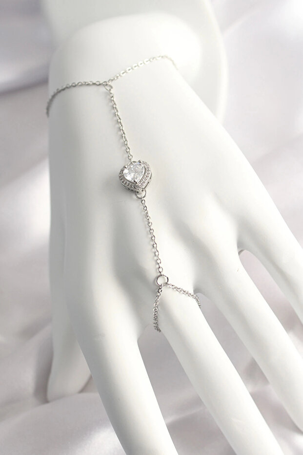 316L Steel Silver Color Heart Model Chamferan