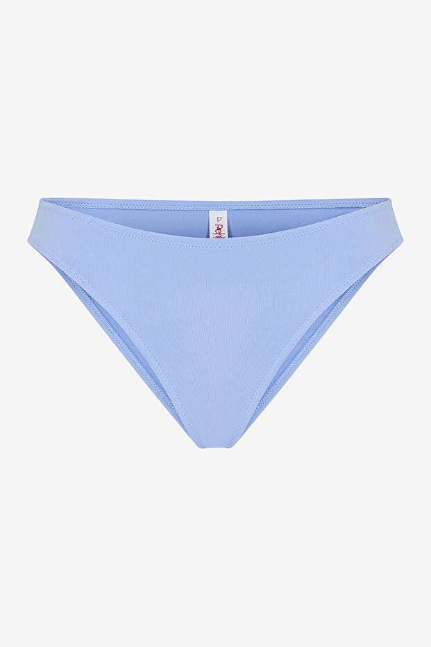 Women Slip Light Blue Bikini Bottom - 4