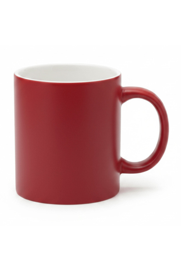 Red & White Ceramic Mug – 350 ml