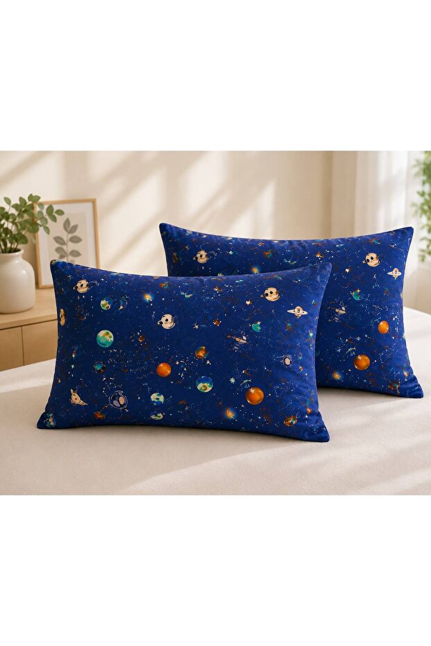 Galaxy Patterned 2 Piece Pillowcases 50 X 70