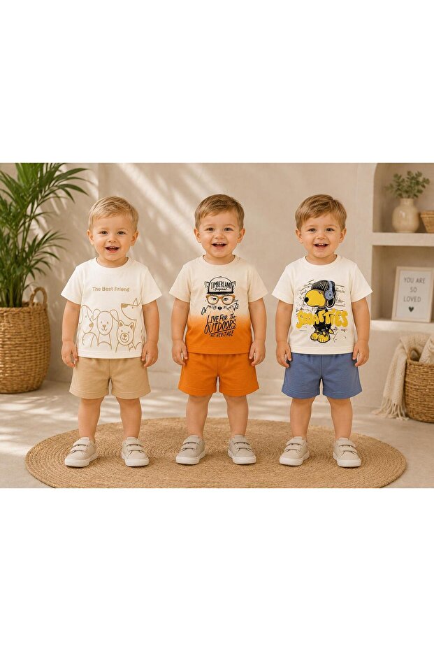 * 3-Piece Baby Boy Summer Set 6-24 Months