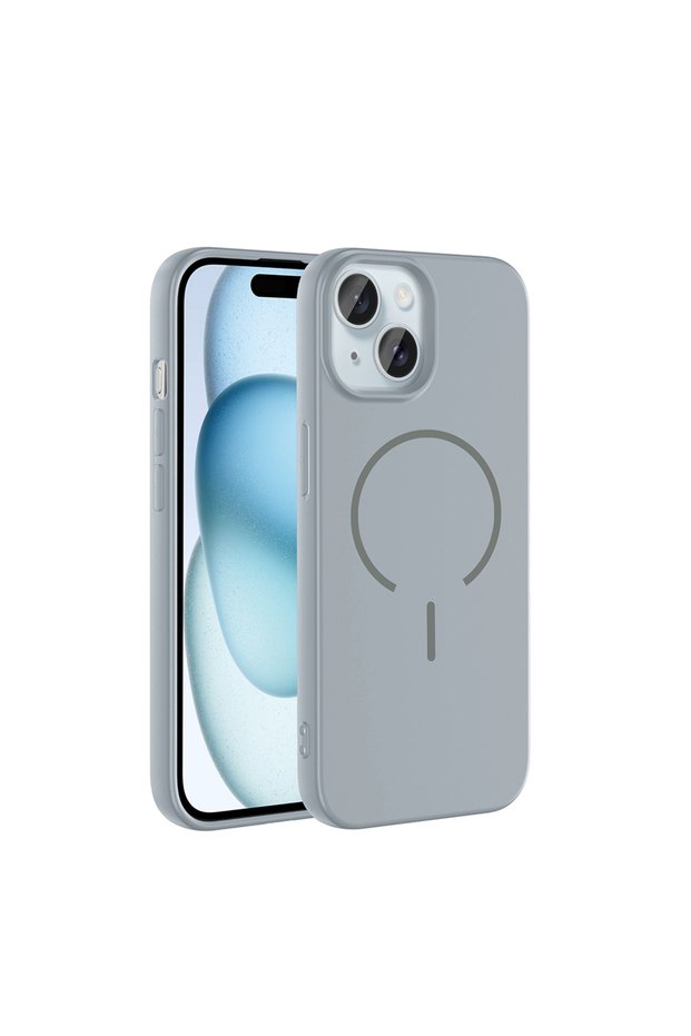 iPhone 15 Case Magsafe Supported Soft Silicone with Camera Protection Senk