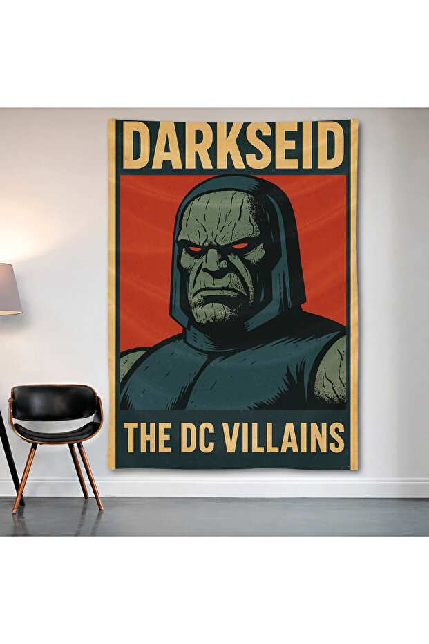 Darkseid Dc Villains Wall Covering Wall Tapestry First Quality Satin Fabric Poster