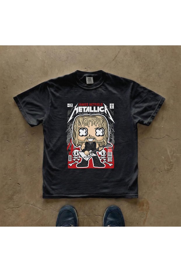 James Hetfield Metallica Printed Unisex Oversize T-Shirt