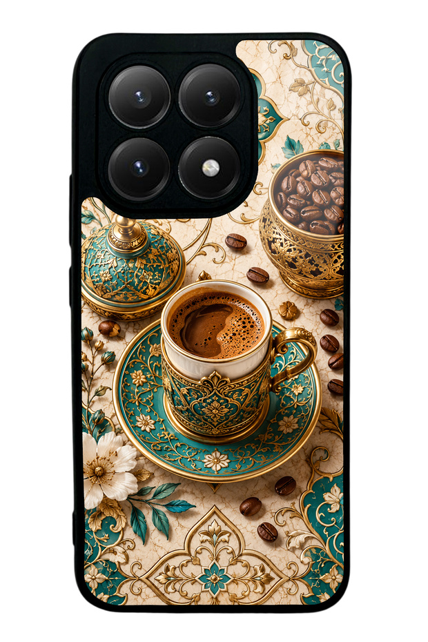 Xiaomi Mi 15t Turquoise Ottoman Coffee Design Glossy Phone Case