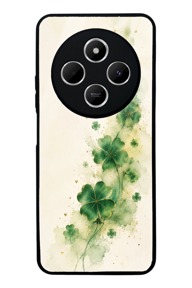 Xiaomi Redmi 14C Lucky Clover Whisper Design Glossy Phone Case