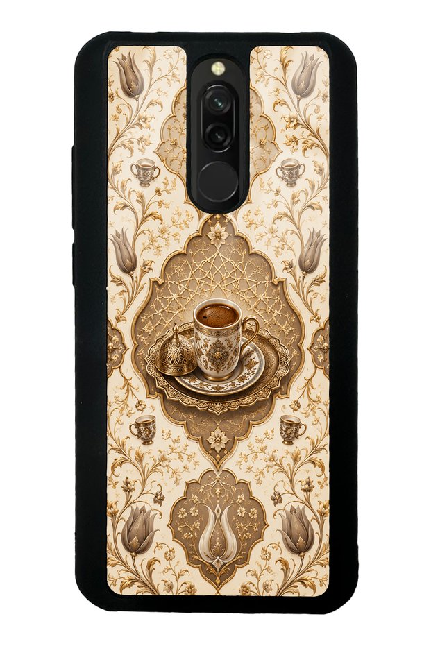 Xiaomi Redmi 8 Ivory Ottoman Coffee Designed Glossy Phone Case