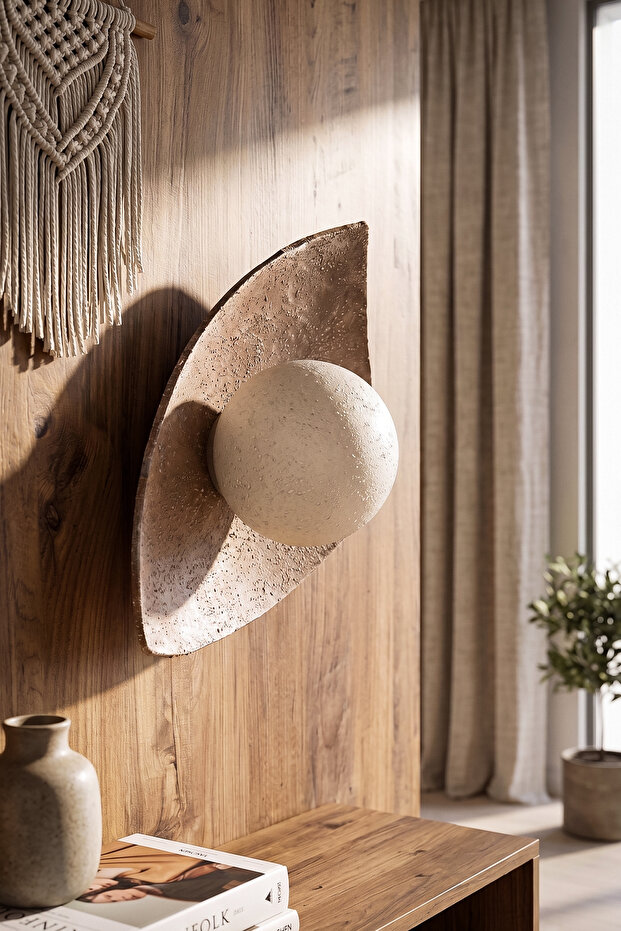 Handmade Wabi Sabi Kardon Concrete Sconce - Eclipse