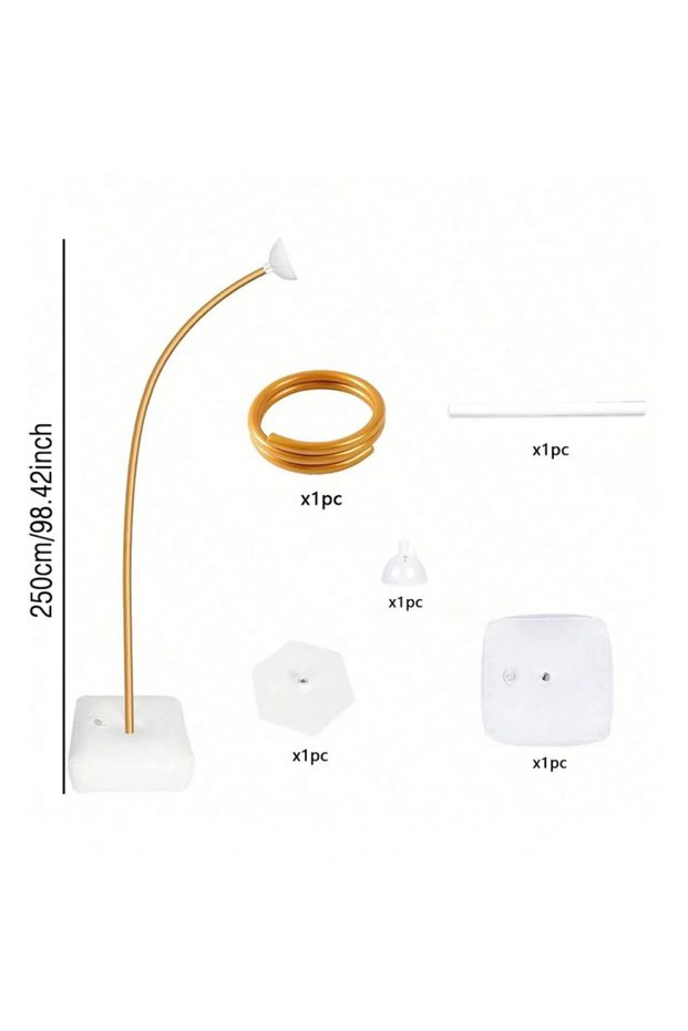 Versatile 2.5m balloon arch, flexible stand