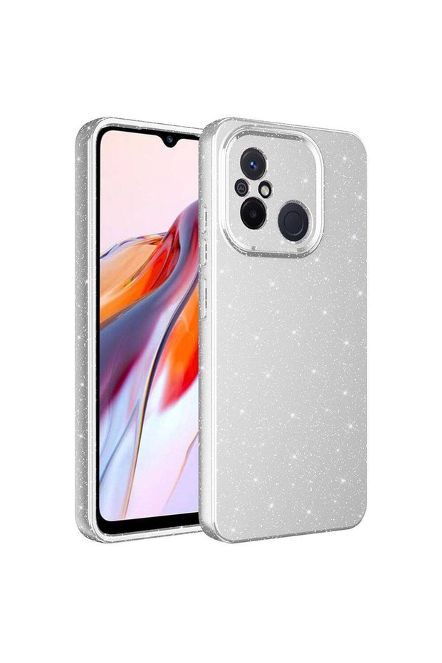 Xiaomi Redmi 12C Case Camera Protected Silvery Silicone Superior Protection