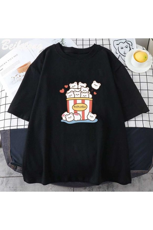 Calle Unisex Colorful Oversize Printed T-Shirt Streetwear Comfortable Fit Daily Premium
