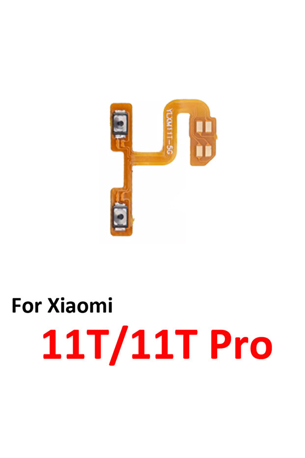 كابل مرن جديد لهاتف شاومي 11T Pro 5G، زر تشغيل/إيقاف وضبط الصوت، مفتاح صعود/نزول داخلي مرن