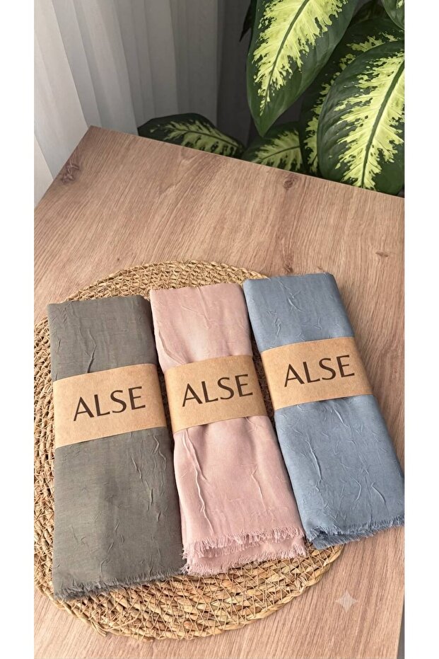 3-Piece Bamboo Shawl (Sage Green - Powder Pink - Mist Blue)