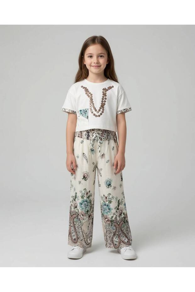 Necklace Printed Girls' Set