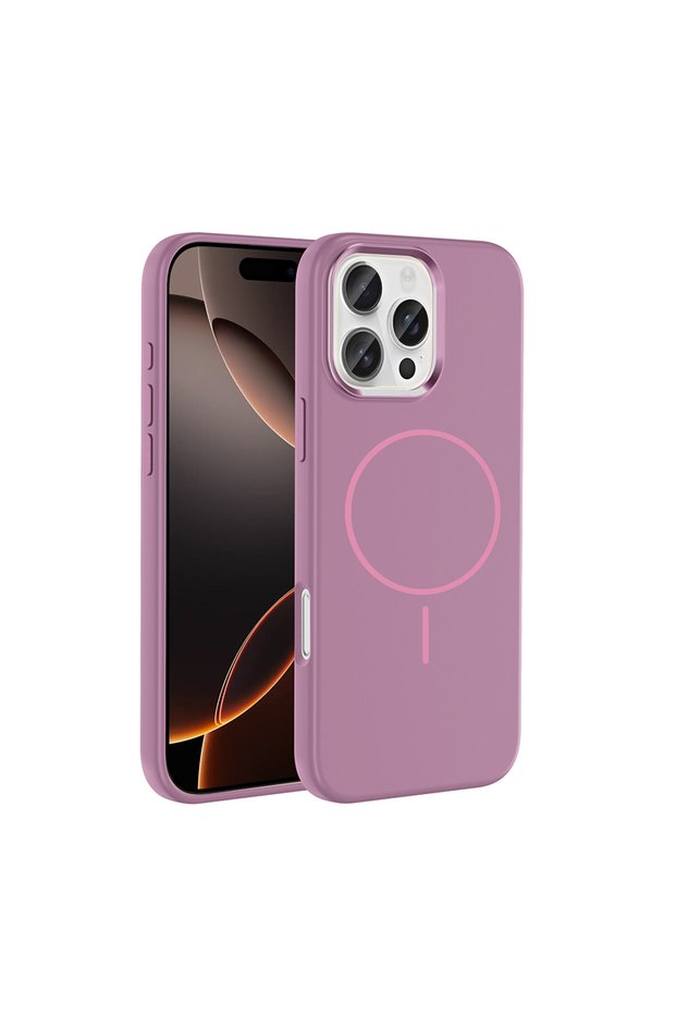 iPhone 16 Pro Max Case Slim Magsafe Ring Camera Raised Silicone Omsy