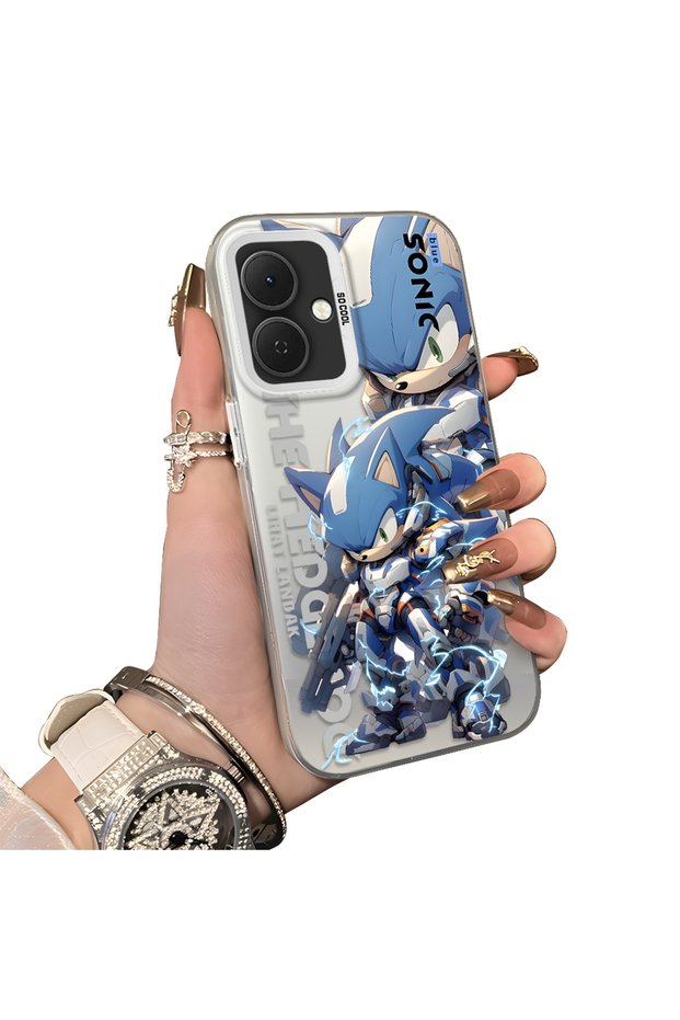 Tecno Spark Go 2(Km4) Compatible Hard Acrylic Back Silicone Edge Lens Protection Case