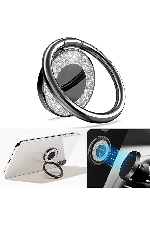 2-Pack 360° Rotating Metal Cell Phone Ring Holder