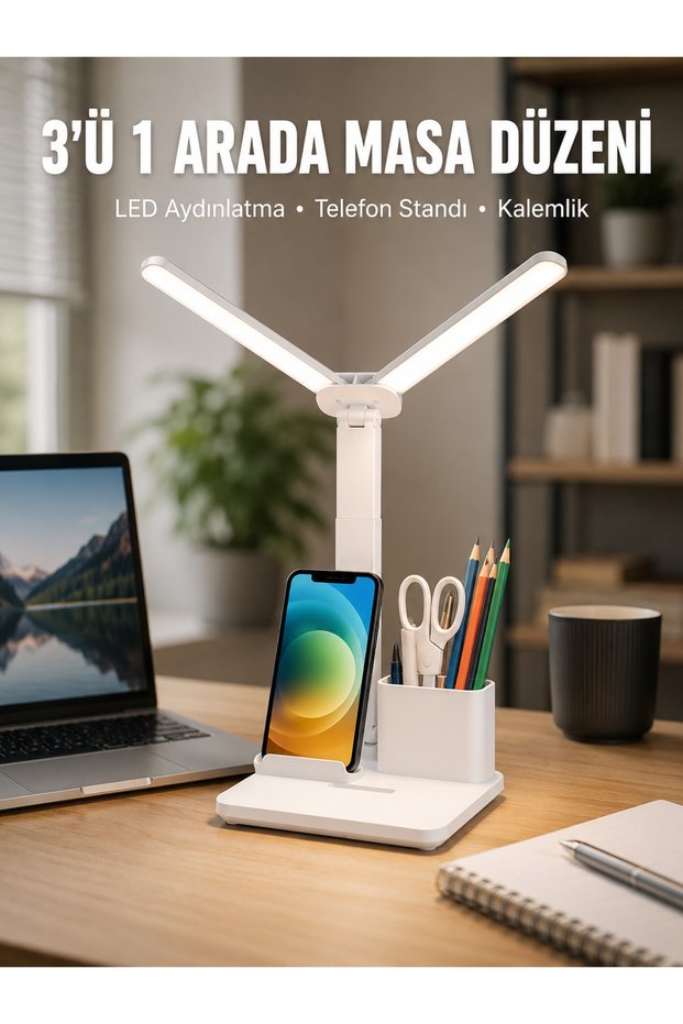 Table Lamp with Adjustable Angle | Gradual Light Level, Modern and Compact Design New Generation