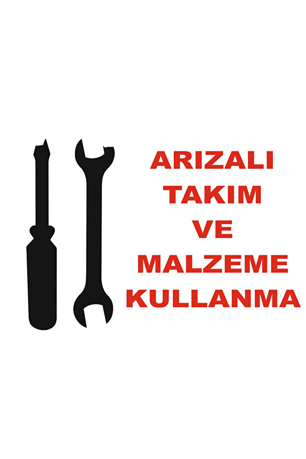 Faulty Tool and Tool Use Sticker 20X28 cm