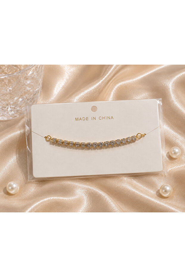 Golden Spark Tennis Bracelet