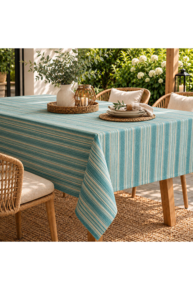 Digital Printed Babyface Fabric Linen Effect Pattern Tablecloth