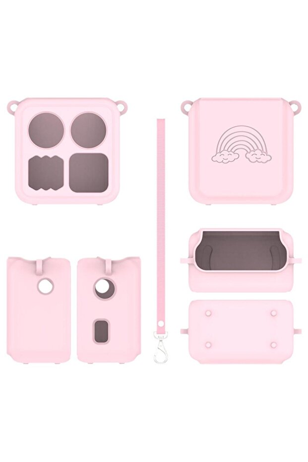 B Small Audio Player For Yoto Mini, 360° Shockproof Cover with Lanyard, Lightweight Protector with .