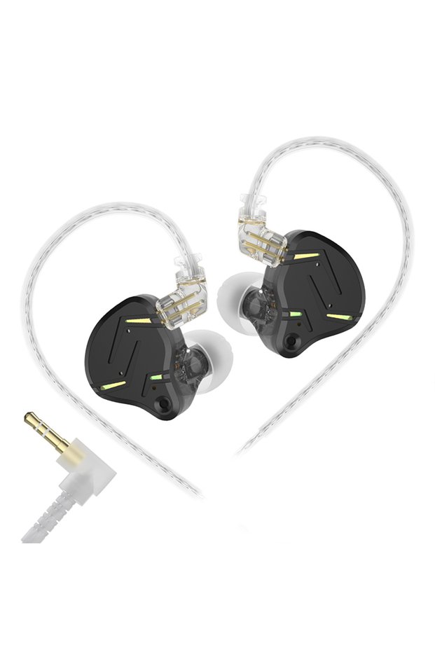 Black No Mic KZ ZST PRO X Hybrid Dynamic Balanced IEM in Ear Monitor Headphones 1DD 1BA HiFi Earphon