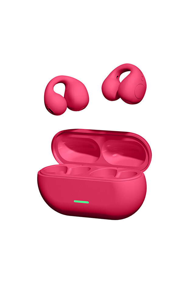 Rosered TWS Bluetooth Headset 5.3 Wireless Air Conduction Headphones Clip Ear Music Noise Canceling