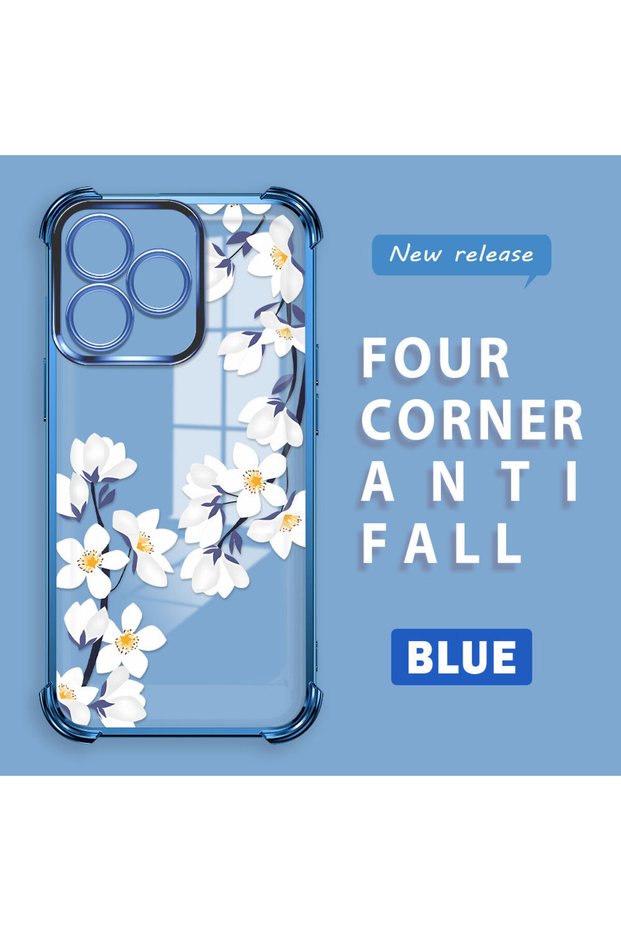 Realme Note 50 Compatible Transparent Back Cover Four Corners Reinforced Impact Protection Silicone Case