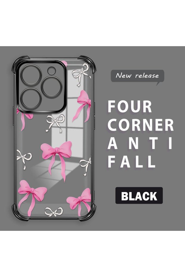 Infinix Hot 40I Compatible Transparent Back Four-Corner Reinforced Impact Protection Silicone Case