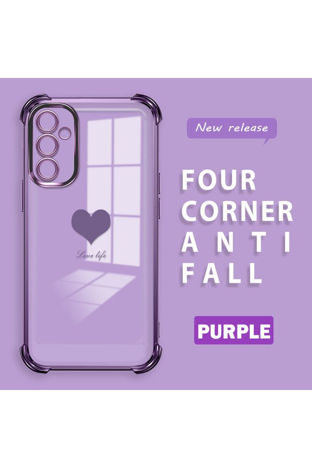 Samsung Galaxy M23 Compatible Transparent Back Four-Corner Reinforced Impact Protection Silicone Case