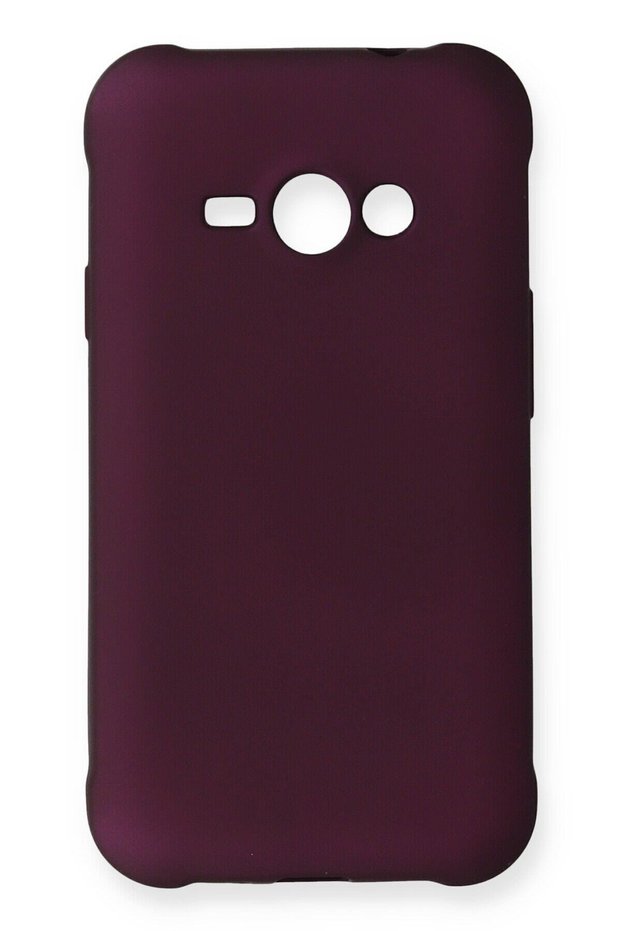 Compatible Case for Samsung Galaxy J1 Ace Soft Colorful Flexible Premium Rubber Silicone - Plum